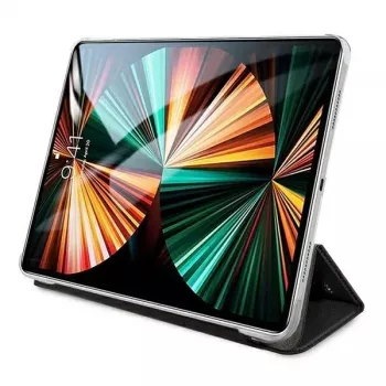 Karl Lagerfeld KLFC12OKMK Book Cover, skirta iPad Pro 12,9 inch (2021/2022) – juoda Saffiano oda, Karl Iconic