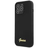 Guess GUHCP13XLSLMGBK iPhone 13 Pro Max 6,7 inch kietas silikoninis dėklas juodos spalvos su auksiniu logotipu