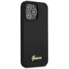 Guess GUHCP13XLSLMGBK iPhone 13 Pro Max 6,7 inch kietas silikoninis dėklas juodos spalvos su auksiniu logotipu