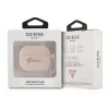 Guess GUA3LSCHSP silikoninis Heart Collection dėklas su pakabuku Apple AirPods 3rd Generation ausinėms - rožinis