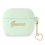 Guess GUA3LSCHSN AirPods 3 dangtelis, žalias silikonas, Charm Heart Collection