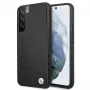 BMW Hardcase, skirta Samsung Galaxy S22+, juoda, su firmos logotipo įspaudu