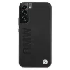 BMW Hardcase, skirta Samsung Galaxy S22+, juoda, su firmos logotipo įspaudu