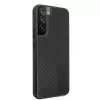 AMG AMHCS22MBLSCA Kietas dėklas Samsung Galaxy S22+ Carbon Stripe & Embossed juodas