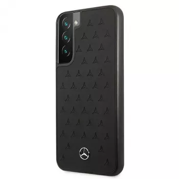 Mercedes-Benz MEHCS22MPSQBK S22+ Hardcase Leather Stars Pattern Black
