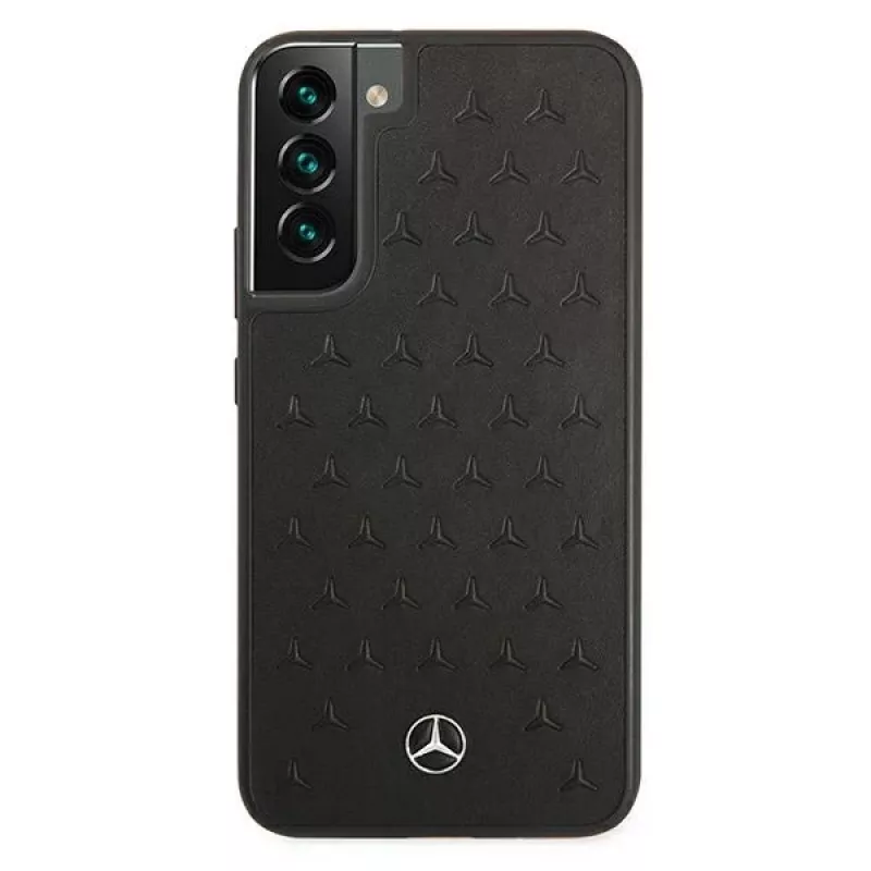 Mercedes-Benz MEHCS22MPSQBK S22+ Hardcase Leather Stars Pattern Black