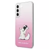 Karl Lagerfeld KLHCS22MCFNRCPI Hard Case, skirta Samsung Galaxy S22+ / S906 - Pink Choupette Eat
