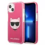 Karl Lagerfeld KLHCP13MTPECPI iPhone 13 / 14 / 15 6.1 Hardcase Fuschia Choupette Head