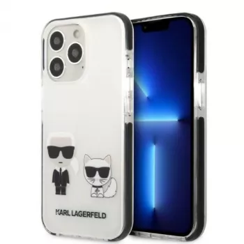 Karl Lagerfeld KLHCP13LTPEKCW iPhone 13 Pro / 13 6.1 Hardcase White Karl & Choupette