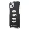 Karl Lagerfeld KLHCP13MTPE2TK Kietas Dėklas iPhone 13/14/15 6,1 inch Juodas Karl & Choupette Galva