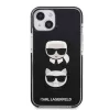 Karl Lagerfeld KLHCP13MTPE2TK Kietas Dėklas iPhone 13/14/15 6,1 inch Juodas Karl & Choupette Galva
