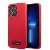 Karl Lagerfeld KLHCP13LSLMP1R Silikoninis kietas dėklas su plokštele, skirtas iPhone 13 Pro / 13 6,1 inch - Raudonas