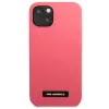 Karl Lagerfeld KLHCP13MSLMP1PI Silikoninis dėklas su plokštele, skirtas iPhone 13/14/15 6,1 inch fuksija