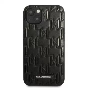 Karl Lagerfeld KLHCP13SMNMP1K iPhone 13 Mini 5,4 inch kietas dėklas juodas su monograma