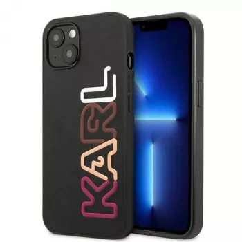 Karl Lagerfeld KLHCP13SPCOBK Ikonik Saffiano Multipink Hard Case, skirta Apple iPhone 13 Mini 5,4 inch juoda