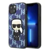 Karl Lagerfeld KLHCP13SPMNIKBL iPhone 13 mini Hardcase Blue Monogram Ikonik Patch