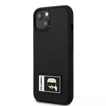 Karl Lagerfeld KLHCP13S3DKPK Ikonik Patch Hard Case, skirtas iPhone 13 mini, juoda