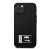 Karl Lagerfeld KLHCP13S3DKPK Ikonik Patch Hard Case, skirtas iPhone 13 mini, juoda