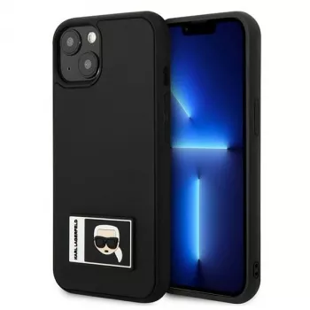 Karl Lagerfeld KLHCP13M3DKPK Ikonik Patch Hard Case, skirta iPhone 13/14/15 6,1 inch, juoda