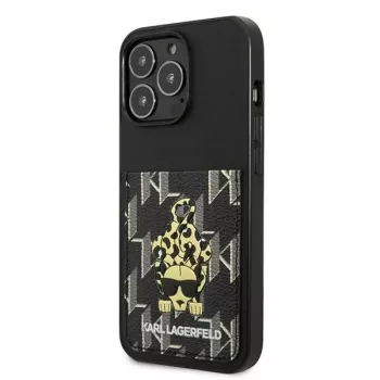 Karl Lagerfeld KLHCP13LCANCNK iPhone 13 Pro / 13 6.1 Dėklas Hardcase Black Karlimals Cardslot