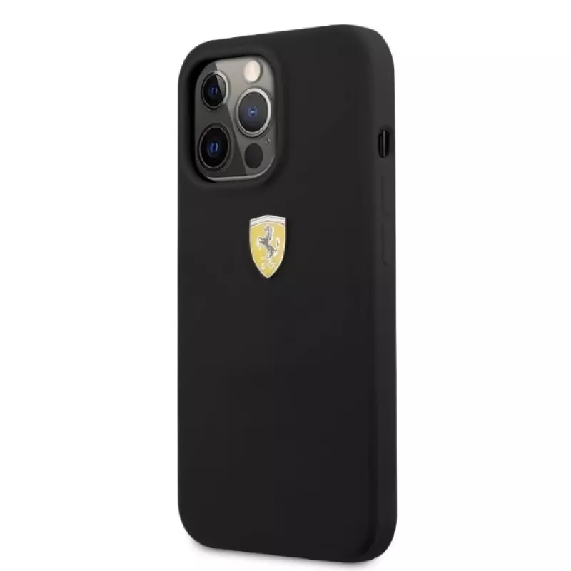 Ferrari FESSIHMP13LBK iPhone 13 Pro / 13 Silicone Hardcase MagSafe Black