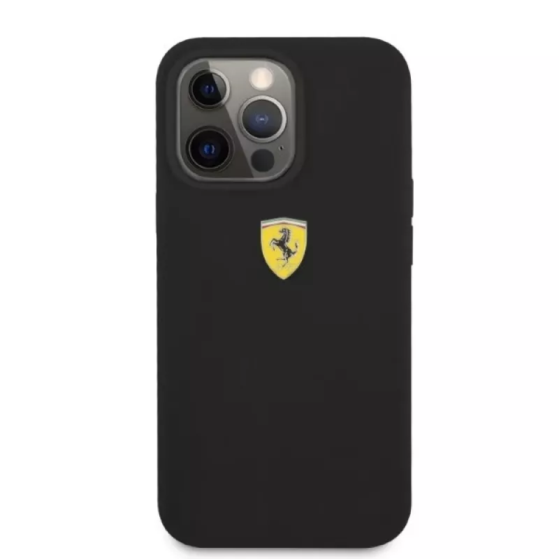 Ferrari FESSIHMP13LBK iPhone 13 Pro / 13 Silicone Hardcase MagSafe Black