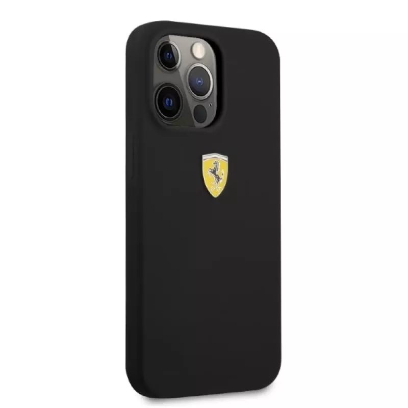 Ferrari FESSIHMP13LBK iPhone 13 Pro / 13 Silicone Hardcase MagSafe Black