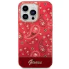 Guess GUHCP14LHGBNHR Hardcase Bandana Paisley, skirtas Apple iPhone 14 Pro 6,1 colio, raudona