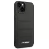 Karl Lagerfeld KLHCP14SPSQAK Puffy Elongated Logo Hard Case, skirta Apple iPhone 13/14/15 6,1 colio – juoda