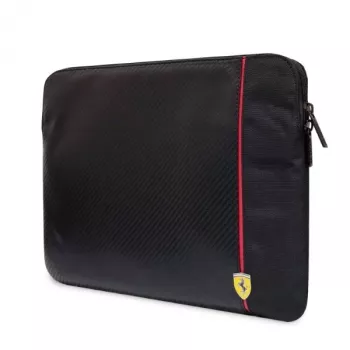 Ferrari Sleeve FECS14AXBK 14 inch Carbon & Smooth nešiojamojo kompiuterio dėklas, juodas