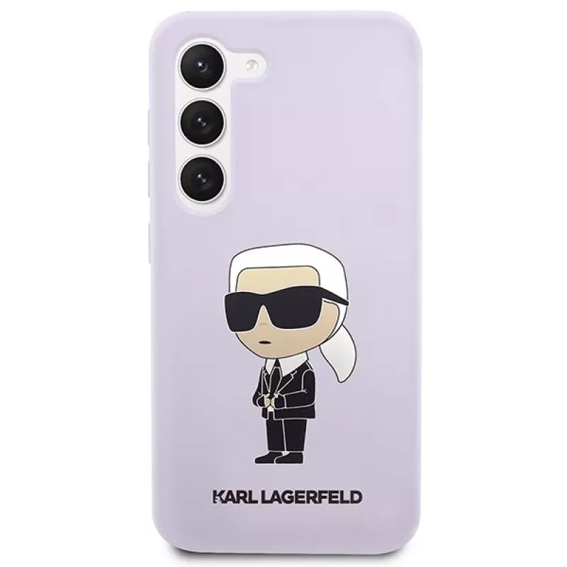 Karl Lagerfeld Ikonik Silicone Case, Samsung Galaxy S23+ (SM-S916), violetinė