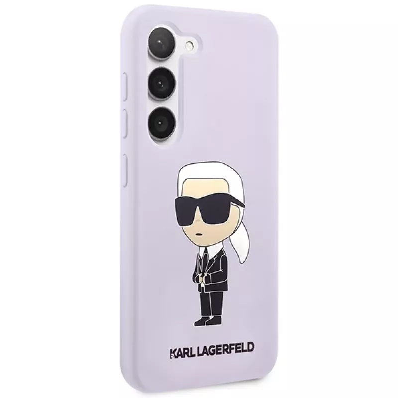 Karl Lagerfeld Ikonik Silicone Case, Samsung Galaxy S23+ (SM-S916), violetinė