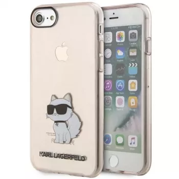 Karl Lagerfeld KLHCI8HNCHTCP Ikonik Choupette kietasis dėklas, skirtas iPhone 7/8/SE 2020/SE 2022, rožinis