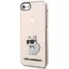 Karl Lagerfeld KLHCI8HNCHTCP Ikonik Choupette kietasis dėklas, skirtas iPhone 7/8/SE 2020/SE 2022, rožinis