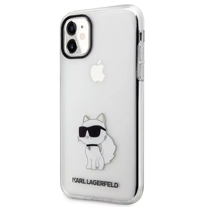 Karl Lagerfeld Ikonik Choupette Hard Case, skirta Apple iPhone 11 / XR 6,1 inch permatoma