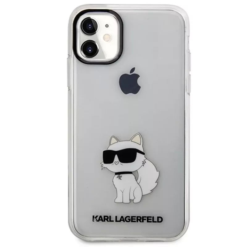Karl Lagerfeld Ikonik Choupette Hard Case, skirta Apple iPhone 11 / XR 6,1 inch permatoma