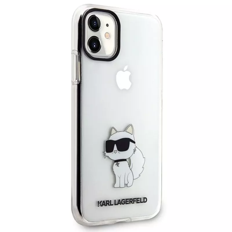 Karl Lagerfeld Ikonik Choupette Hard Case, skirta Apple iPhone 11 / XR 6,1 inch permatoma