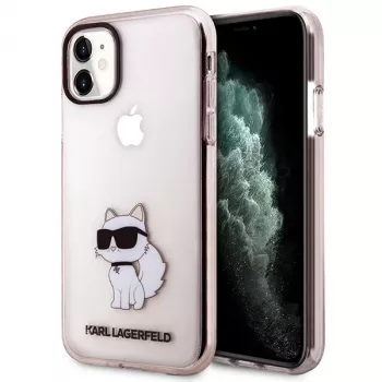Karl Lagerfeld Ikonik Choupette Hard Case for iPhone 11 / XR 6,1 inch - Pink