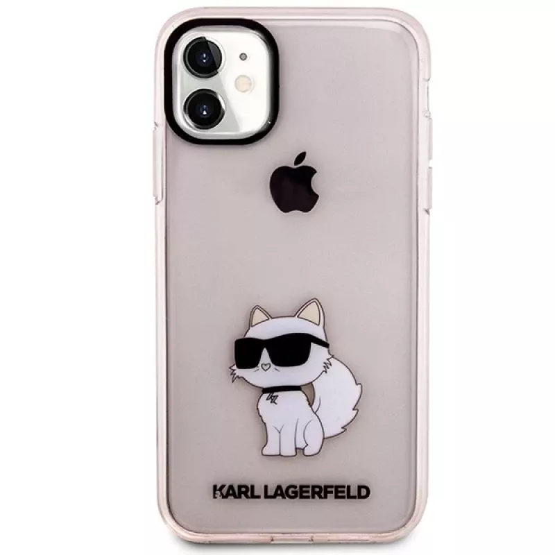 Karl Lagerfeld Ikonik Choupette Hard Case for iPhone 11 / XR 6,1 inch - Pink