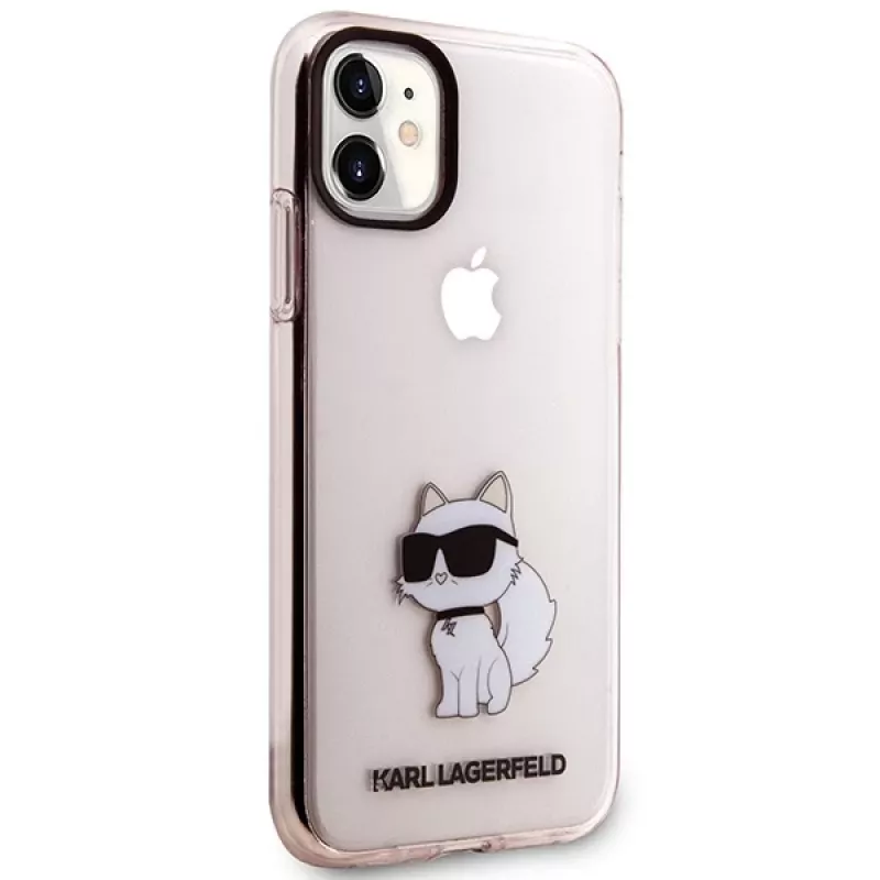 Karl Lagerfeld Ikonik Choupette Hard Case for iPhone 11 / XR 6,1 inch - Pink