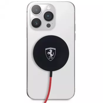 Ferrari FECBMSMENK 15W belaidis MagSafe įkrovimo padėklas - Juodas