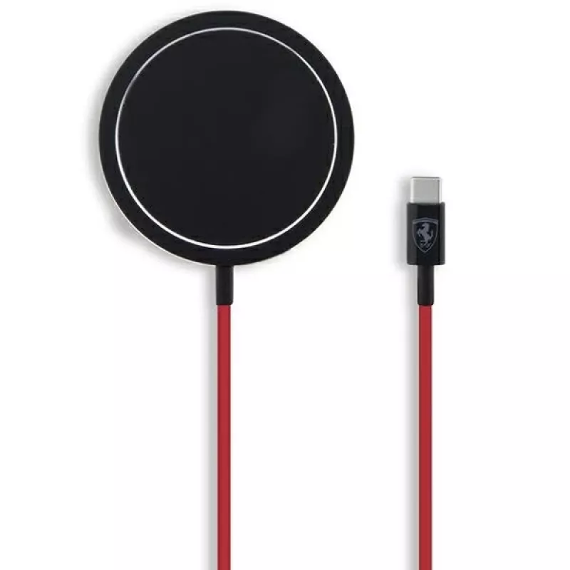 Ferrari FECBMSMENK 15W belaidis MagSafe įkrovimo padėklas - Juodas