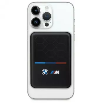 BMW M Collection MagSafe Power Bank 5000mAh 15W Wireless Charger with USB-C Cable Black