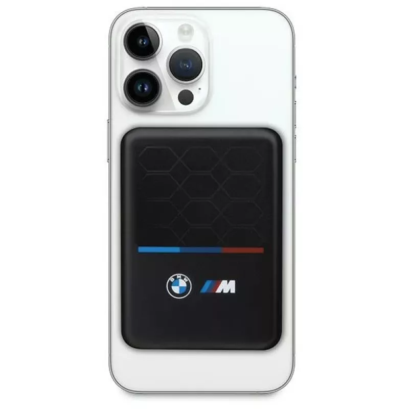 BMW M Collection MagSafe Power Bank 5000mAh 15W Wireless Charger with USB-C Cable Black