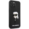 Karl Lagerfeld KLHCP14M3DRKINK Hardcase Rubber Ikonik 3D, skirta iPhone 14 Plus / 15 Plus 6.7, juoda