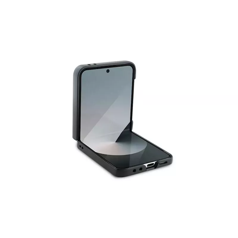BMW Hardcase Carbon Blue Line, skirtas Samsung Galaxy Z Flip6 / Z Flip7 FE - Juoda