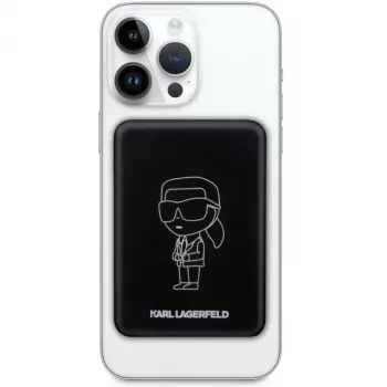 Karl Lagerfeld Ikonik MagSafe Wireless Power Bank 3000mAh Black