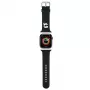 Karl Lagerfeld 3D Rubber Karl Head Watch Strap, Apple Watch 42/44/45/49mm, juoda