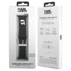 Karl Lagerfeld 3D Rubber Karl Head Watch Strap, Apple Watch 42/44/45/49mm, juoda