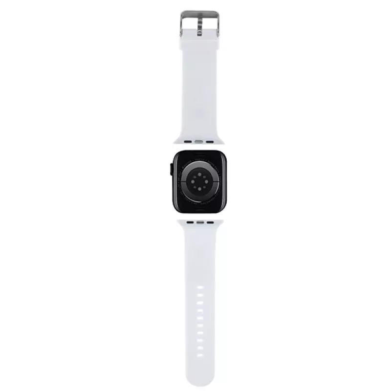 Karl Lagerfeld 3D Rubber Karl Head Apple Watch Strap 42/44/45/49mm White